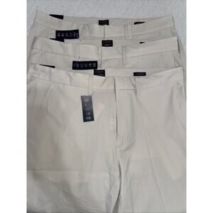J. Crew Thompson Flex Pant Men 33x32 Tan Khaki Tapered Chino Preppy NWT Lot Of 3